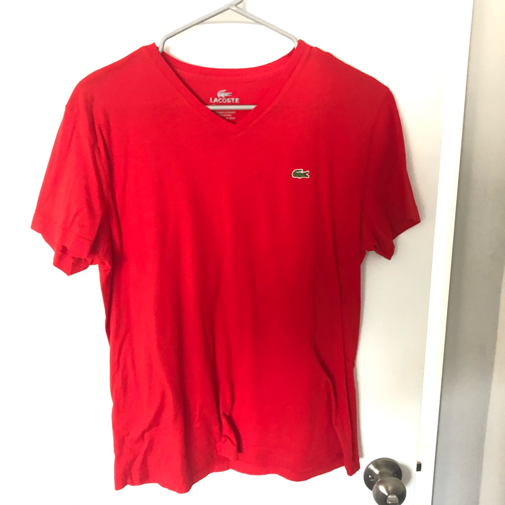 Red Lacoste Tshirt